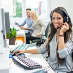 NCR dealers in NJ employee wearing headset assisting clients
